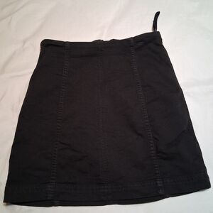 Free People Black High-Rise Denim Mini Skirt – Size 4